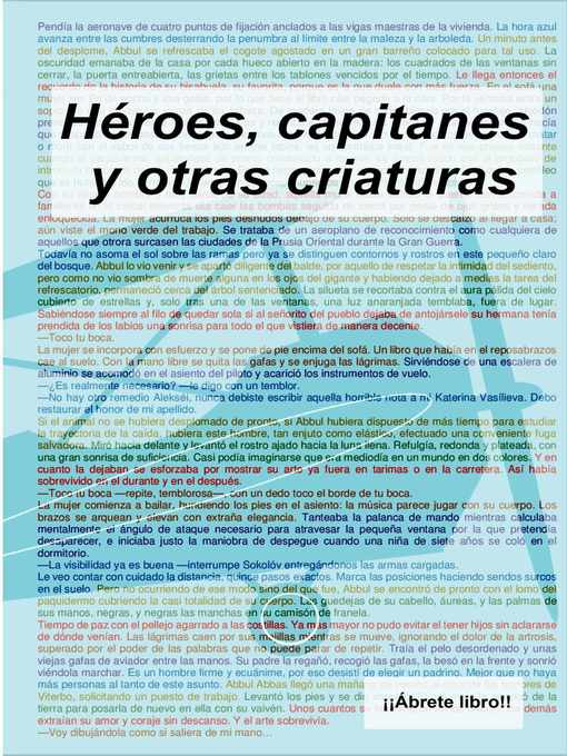 Title details for Héroes, capitanes y otras criaturas by ¡¡Ábrete libro!! - Available